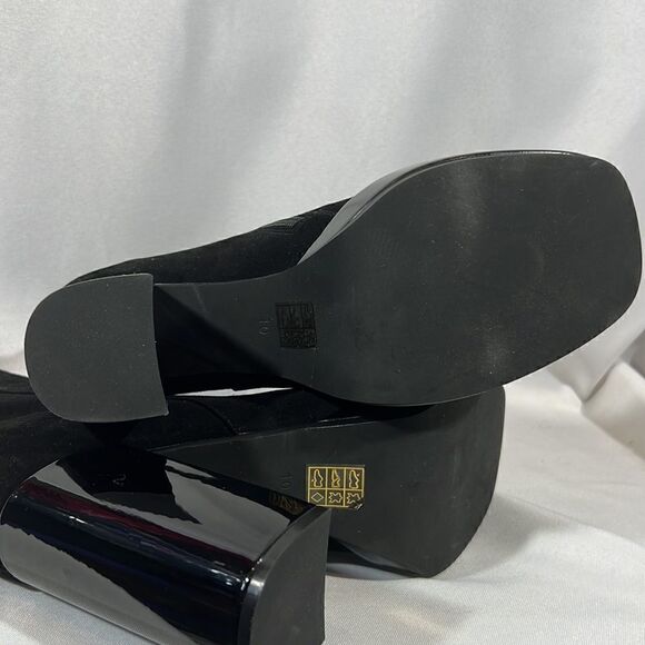 JEFFREY CAMPBELL MARY KATE ANKLE PLATFORM BOOTIES IN BLACK NEW SIZE 10 - Picture 9 of 11